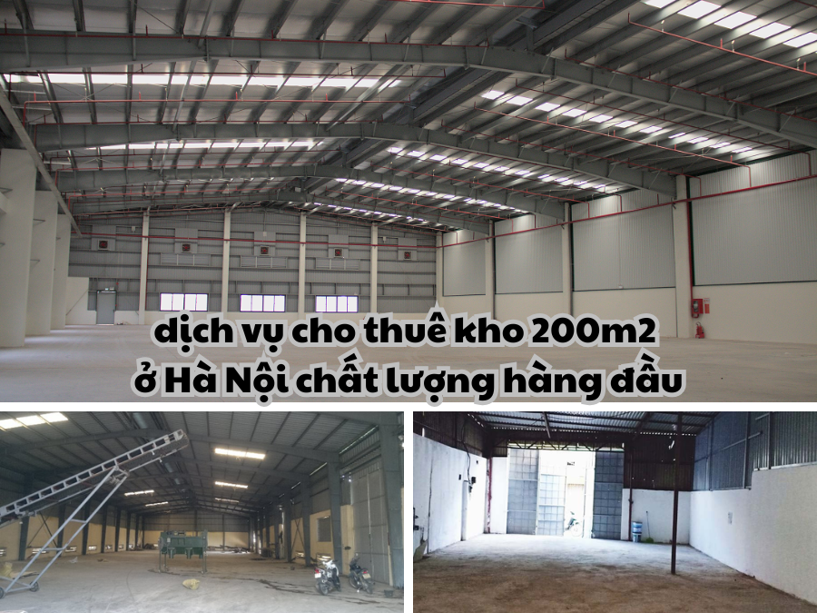Dịch vụ cho thuê kho 200m2 ở Hà Nội chất lượng hàng đầu 