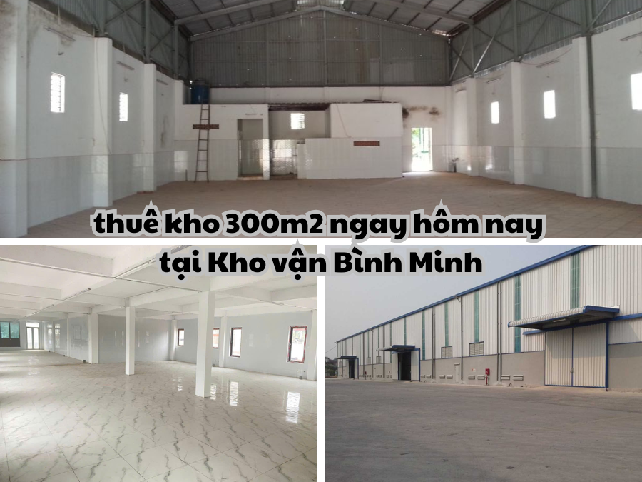 Kho vận Bình Minh - đơn vị cho thuê kho 300m2 uy tín hàng đầu