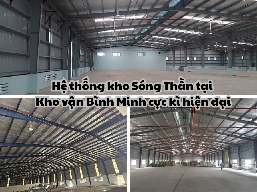 Hệ thống kho Sóng Thần tại Kho vận Bình Minh cực kì hiện đại