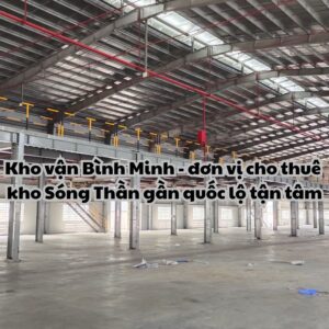 Kho vận Bình Minh - đơn vị chuyên cung cấp kho Sóng Thần gần quốc lộ uy tín
