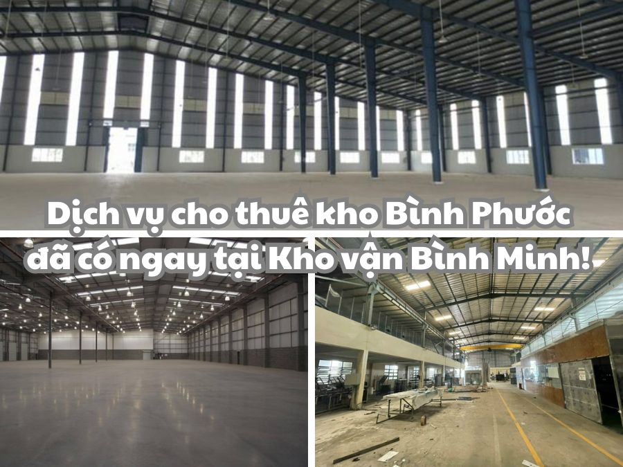 Dịch vụ cho thuê kho Bình Phước đã có mặt ngay tại Kho vận Bình Minh!